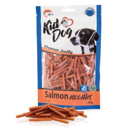 KIDDOG masové nudličky - losos pro psy a kočky 80 g